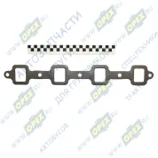 Прокладка (м/асбест) ф43х450, 5отвф11, 4отв33х41выпуск.трубы(коллектора) ГАЗ-3307,53,3308,66 (80х30х1)