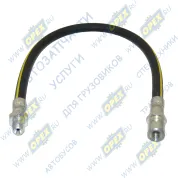 Шланг тормозной передний (L=485 ф11 Ш=Рвнутр=М10+К17/Ш=М12+К17) ГАЗ-3309 под АБС