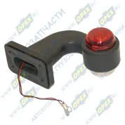 Фонарь габаритный (красно-белый) ф60 высота L=125 угол 90 градусов