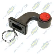 Фонарь габаритный (красно-белый) ф60 высота L=125 угол 90 градусов