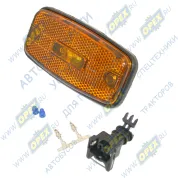 Фонарь габаритный оранжевый светодиод 12/24В (расст.между болтами L=90)