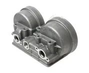 Корпус масл.фил.(силумин)креп к блоку 5отв.ф12,1верх вых М24х1,5,2верх вых ф27,под2фил.