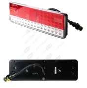 Фонарь задний правый светодиодный со жгутом (квадратный разъем)