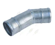 Шланг (патрубок) кривой (1 изг.) ф75х85 L=360 (гофр. в метал. кольц.) подводящий