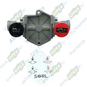 Клапан растормаживания М16х1.5; черный+красный (сдвоенный) DAF LCV (1970-2020), KRONE (1970-2020), K?GEL (1970-2020), SCANIA LCV (1970-2020)