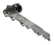 Труба L=580 8отв.ф9 с боковым отводом ф48 водяная левая (ан. 740.1303105)