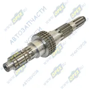 Вал вторичный КПП голый градус зубцов-1гр.30мин.