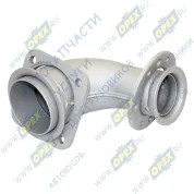 Патрубок ф65/ф90 L1=178 L2=120 квадр.флан.4отв/кругл.фл 8отв.,приемный КАМАЗ-ЕВРО
