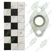 Фланец ромбич. 28х46; фвнутр=12; h=5; 2отв.ф6 трубки компрессора