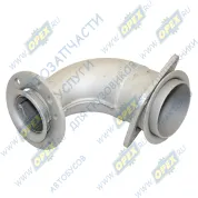 Патрубок ф65/ф90 L1=147 L2=155 квадр.флан.4отв/кругл.фл 8отв.,приемный КАМАЗ-ЕВРО