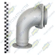 Патрубок приемный L=320 квадр.флан.4отв/кругл.фл 6отв. к ТКР Schwitzer