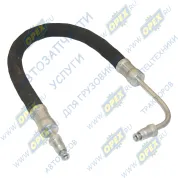 Шланг тормоз. (РТИ+сталь) ф17 L=470 Ш=М12+К13/Ш=М12+К13 кривой ПГУ на 4310 с угл.нак.90 град