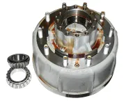 Ступица с тормозным барабаном с кольцом АБС с проставочным кольцом ф92х140 h=33