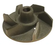 Крыльчатка водяного насоса (чугун) 6лоп.; ф120; фвнутр=16/38; Рвнутр=М18х1,5 h=45
