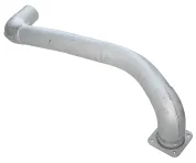 Труба приемная L=1270 ф95 квадр.фл 4отв.ф10 правая КАМАЗ-65115 а/м с двиг.740.10-260