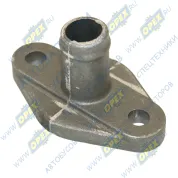 Фланец (штуцер) фвнутр=15; фланец 46х78; 2отв.ф10/под шланг ф20 С/И