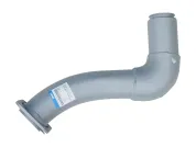 Труба приемная L=650 ф90 квадрат.фланец 4отв.ф10