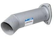 Труба выпускная L=350; ф89, треугольный фланец 3отв, КАМАЗ-65115