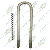 Стремянка L=420х94 М27х2 задней рессоры 53215, 54115, 55111(разный изгиб)