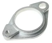 Фланец 77х117 h=15; 2отв. М8х1,25/1отв. ф62 соединительный водяной коробки (сталь)