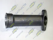 Патрубок маслоналивной (силумин) L=200 ф56 Рвнутр=М48х2, фл 2отв.ф9