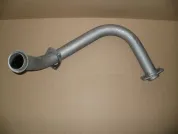 Труба приемная L=1100 ф64 квадр.фл4отв/квадр.фл4отв (длинная) правая