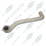 Труба приемная L=1125 глушителя правая Камаз-Евро (фл. квадр.4отв.ф10)