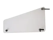 Форточка с запором и кронштейнами, левая