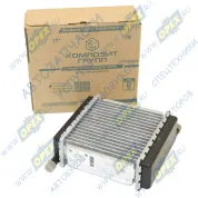 Радиатор отопителя МТЗ, 3-рядн., без краника, патрубки в разные стороны