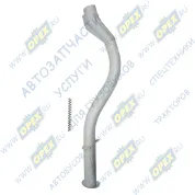 Труба выпускная L=1490 ф94 (треугольн.флянец,раздв.выход) пром.с тройником КАМАЗ-65115