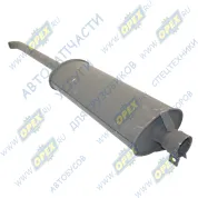 Глушитель (L глушителя 500мм + L трубы 780мм,ширина 230мм) длинный с хомутом