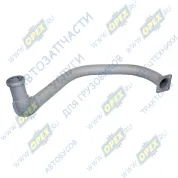 Труба приемная L=1250 ф65 квадрат.фланец 4отв.ф10 задняя левая дв.ЯМЗ