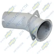 Труба выпускная L=415; квадрат.фланец; 4отв.