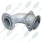 Патрубок ф65/ф90 L1=147 L2=155 квадр.флан.4отв/кругл.фл 8отв.,приемный КАМАЗ-ЕВРО