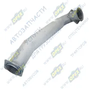 Труба ф120 L=1120; 2 квадрат.фланца 4отв.ф11, гнутая, приемная задняя дв-ль Cummins 6ISBE285