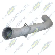 Патрубок выпускной L=830; квадрат.фланец 4отв (эжектор) Камаз Евро-2