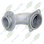 Патрубок ф65/ф90 L1=162 L2=120 квадр.флан.4отв/кругл.фл 8отв.,приемный КАМАЗ-ЕВРО