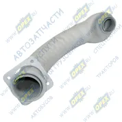 Труба приемная L=650 ф63/квадр.фл 4отв.ф12