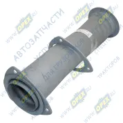 Труба приемная L=530 2треуг.фл 3отв.ф12