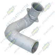 Труба приемная ф64 L=750 левая разный изгиб