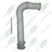 Труба приемная ф110 L=1120 квад.фланец/квад.фланец задняя