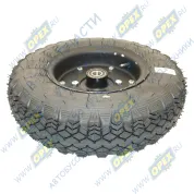 Колесо опорное 5.00-10 на щетку в сб с шиной и подшипником под ось 25мм