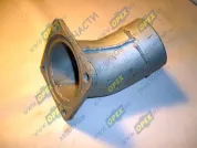 Патрубок d=107х97 L=230 креп 4отв. глушителя (угловой) ЯМЗ-238 (кроме МАЗ-53366)