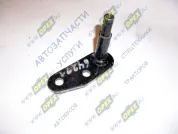 Кронштейн L=85 h=67; 2отв.ф9 с осью ф10/ф14 крепл.ролика натяжения троса газа