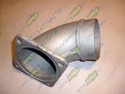 Труба приемная L=300 квадр.фл 4отв. /(4отв. квадр.=134х134, d=100х104)