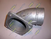 Труба приемная L=300 квадр.фл 4отв. /(4отв. квадр.=134х134, d=100х104)