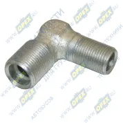 Фитинг Угольник Рнаруж=М18х1,5/М22х1,5 L=50х50 прямой/прямой ресивера (вход) МАЗ-4370