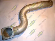 Труба приемная L=1100 ф110; квадрат.фланец 4отв.ф12 в сборе, МАЗ 551605 с КПП 543205