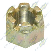 Гайка ГОСТ-5918 М36х2 h=38(47) К=53(55) (коронч.) петли сцепной (ст.обр.),шкворня седельн.уст-ва