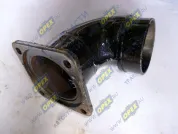 Патрубок ф107х94 L=300 креп 4отв. глушителя (верхний выхлоп) L=образн